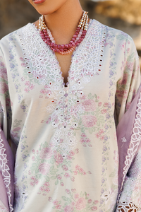 Emaan adeel | Sunlit Groove Luxury Lawn 26 | SUNNY SPLASH by Emaan Adeel - Designer Dress  - Type : Ladies Clothes - Available at Libayah - 100% Original 