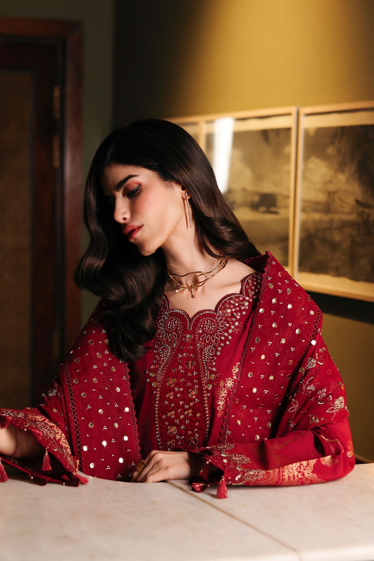 Nureh | Exclusive Jacquard | NE-225 - Designer Dress - Type : Ladies Clothes - Available at Libayah - 100% Original