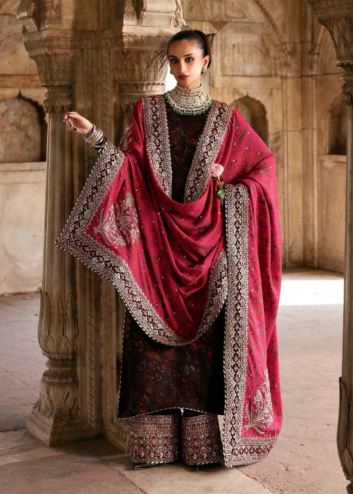 Hussain Rehar | Luxury Pret AW 25 | Aubressa by Hussain Rehar - Designer Dress  - Type : Ladies Clothes - Available at Libayah - 100% Original 