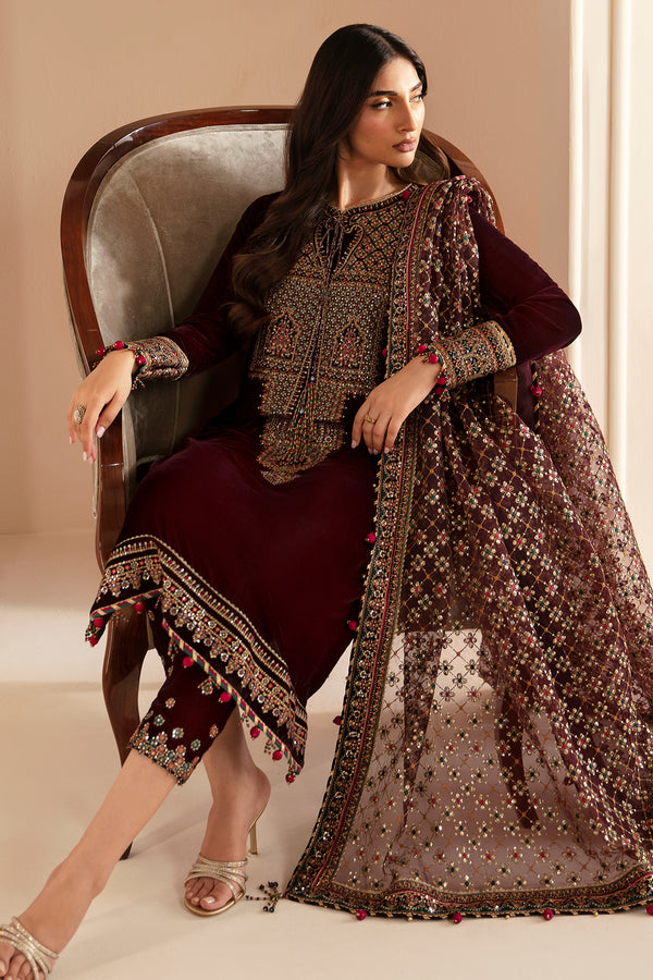 Jazmin | Velvet Edit 24 |  Velvet Formal VF-2022 by Jazmin - Designer Dress - Type: Formal - Available at Libayah - 100% Original
