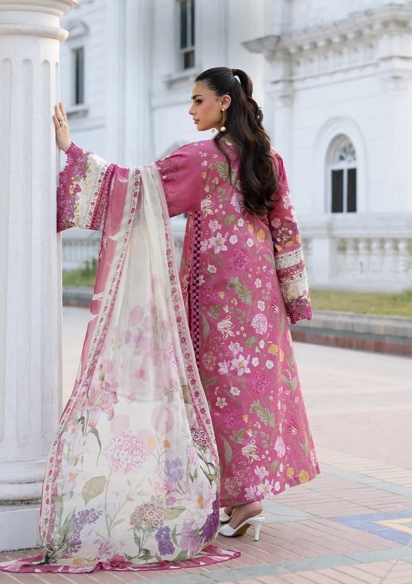 Elaf Premium | Signature Embroidered Lawn with Chiffon Collection 26 | ESG-5B DELILAH by Elaf Premium - Designer Dress  - Type : Ladies Clothes - Available at Libayah - 100% Original 