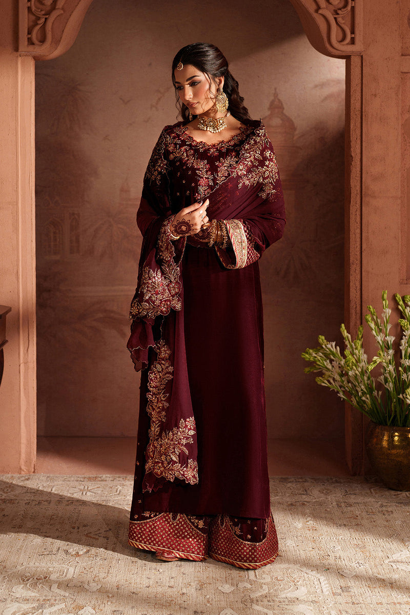 Iznik | Velvet 25 | IV-55 Embroidered Velvet by Iznik - Designer Dress - Type : Ladies Clothes - Available at Libayah - 100% Original 