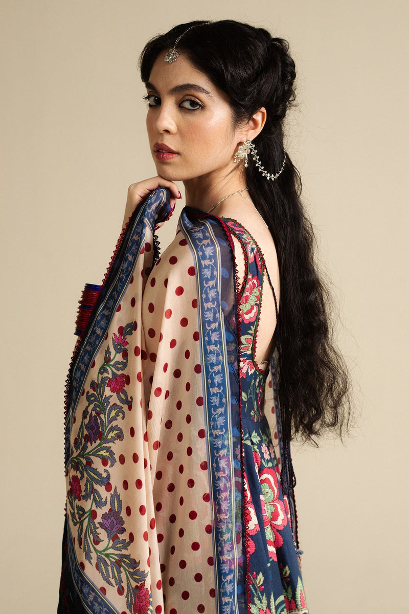 Zara Shahjahan | Anarkali 25 | Neelofur-D4 by Zara Shahjahan - Designer Dress  - Type : Ladies Clothes - Available at Libayah - 100% Original 