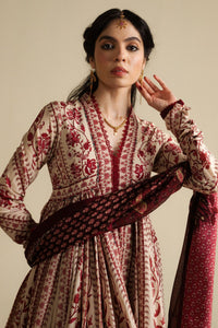 Zara Shahjahan | Anarkali 25 | Kashmiri-D1 by Zara Shahjahan - Designer Dress  - Type : Ladies Clothes - Available at Libayah - 100% Original 