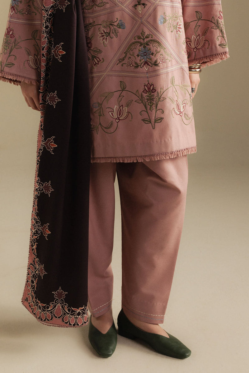 Zara Shahjahan | Coco Winter 25 | Coral-4A - Designer Dress - Type : Ladies Clothes - Available at Libayah - 100% Original