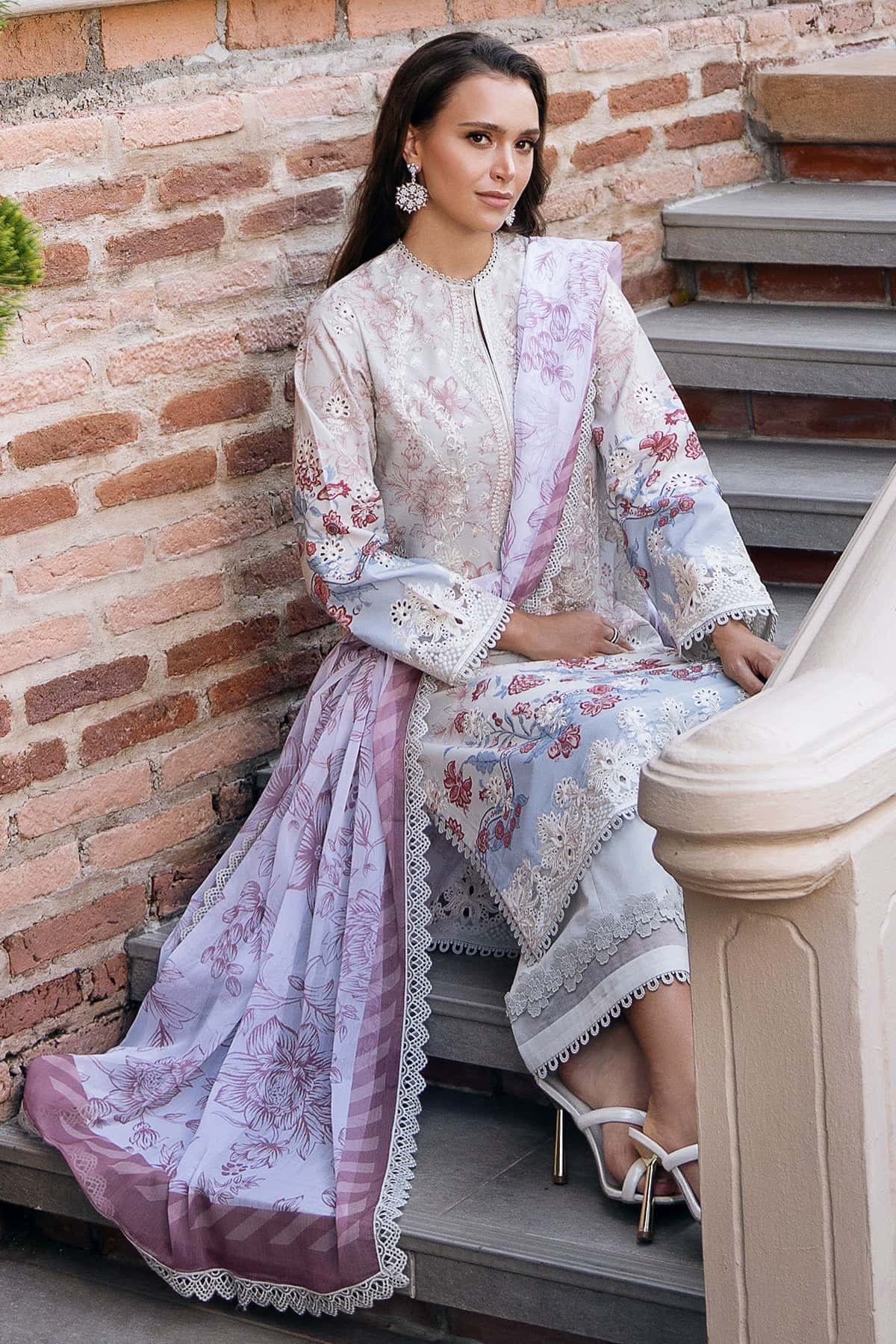 Afrozeh | Damask The Holiday Edit 25 | Opaline B by Afrozeh - Designer Dress - Type: Ladies Clothes - Available at Libayah - 100% Original