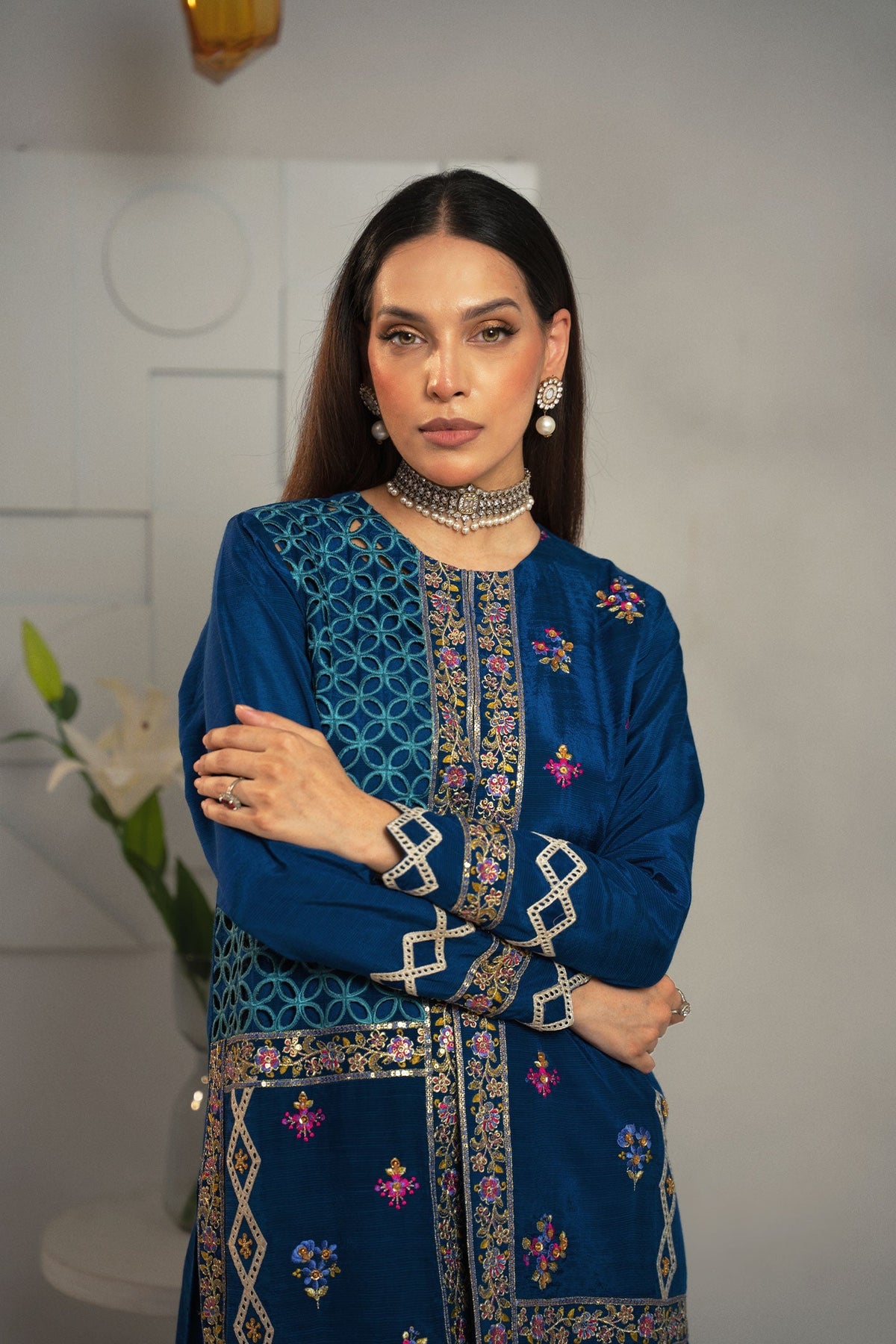 Fozia Khalid | Dilkash Festive Wear 25 | Laraib by Fozia Khalid - Designer Dress - Type : Ladies Clothes - Available at Libayah - 100% Original 