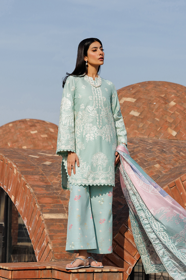 Emaan Adeel | Mirabelle Festive Luxury Lawn | ISOLDE by Emaan Adeel - Designer Dress  - Type : Ladies Clothes - Available at Libayah - 100% Original 
