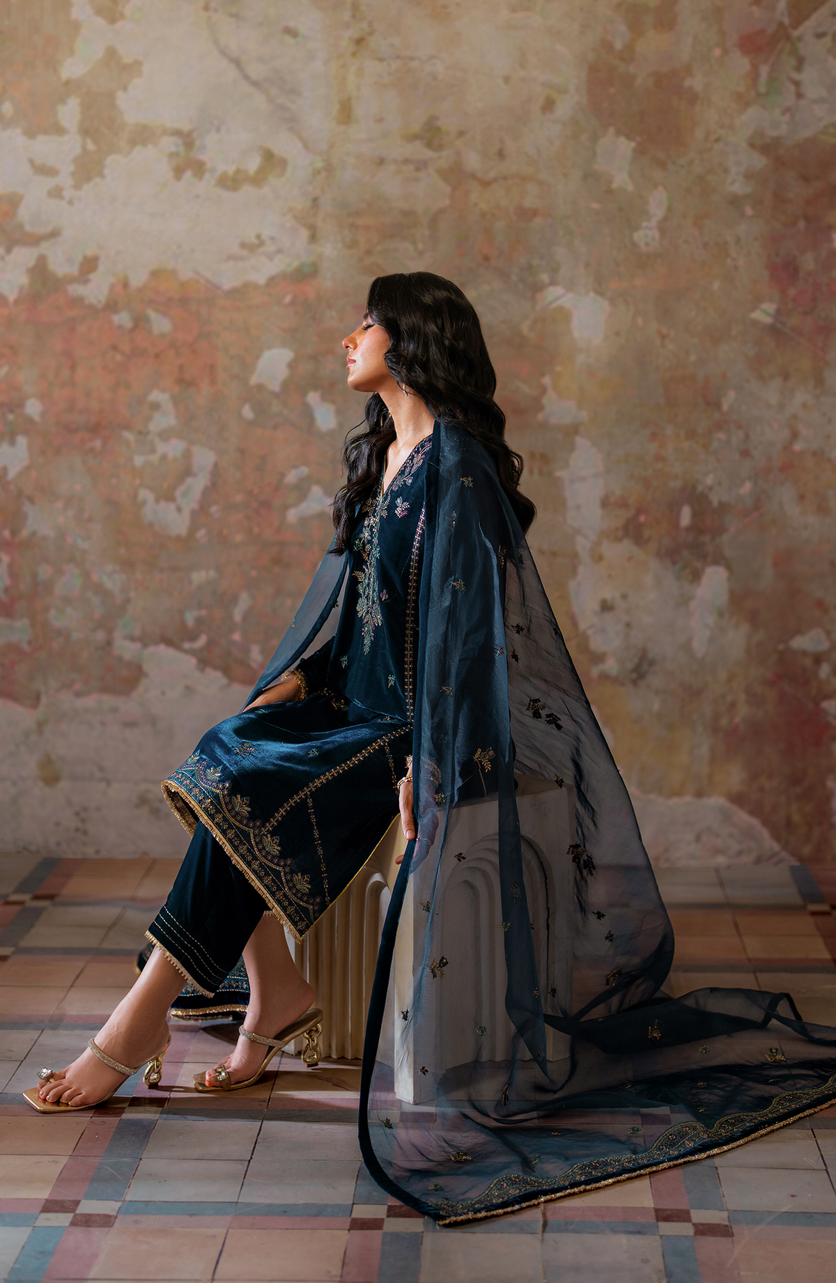 Seran | Velmor Velvet 24 | AYDEN by Seran - Designer Dress - Type: Ladies Clothes - Available at Libayah - 100% Original