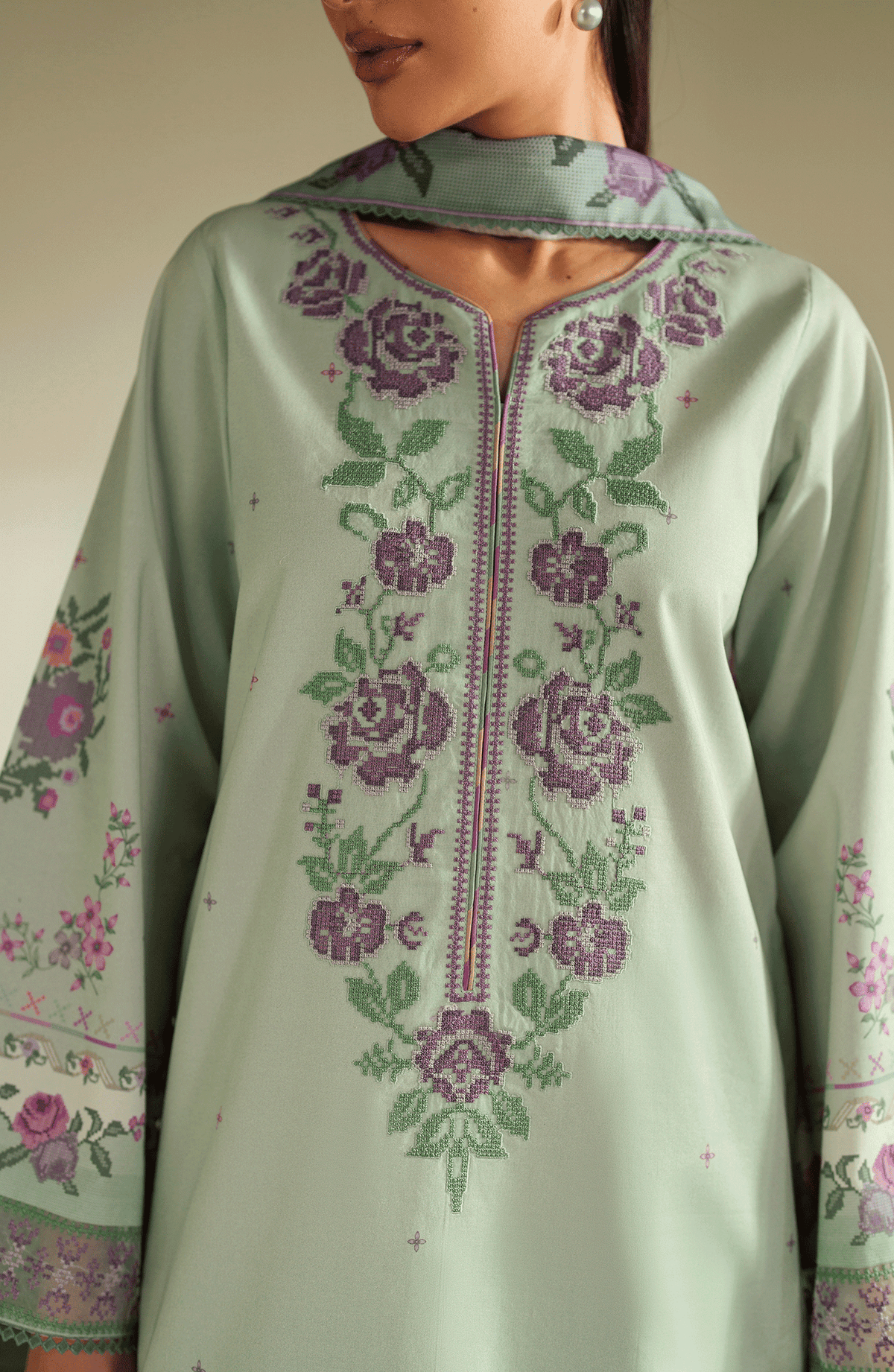 Seran | Ilara Cambric | AVELINE by Seran - Designer Dress  - Type : Ladies Clothes - Available at Libayah - 100% Original 