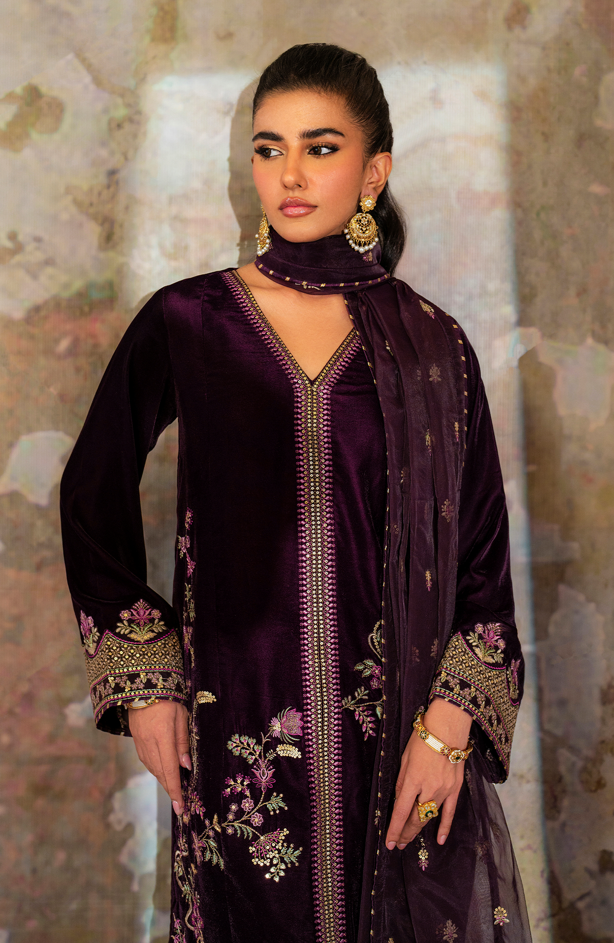 Seran | Velmor Velvet 24 | FLORID by Seran - Designer Dress - Type: Ladies Clothes - Available at Libayah - 100% Original