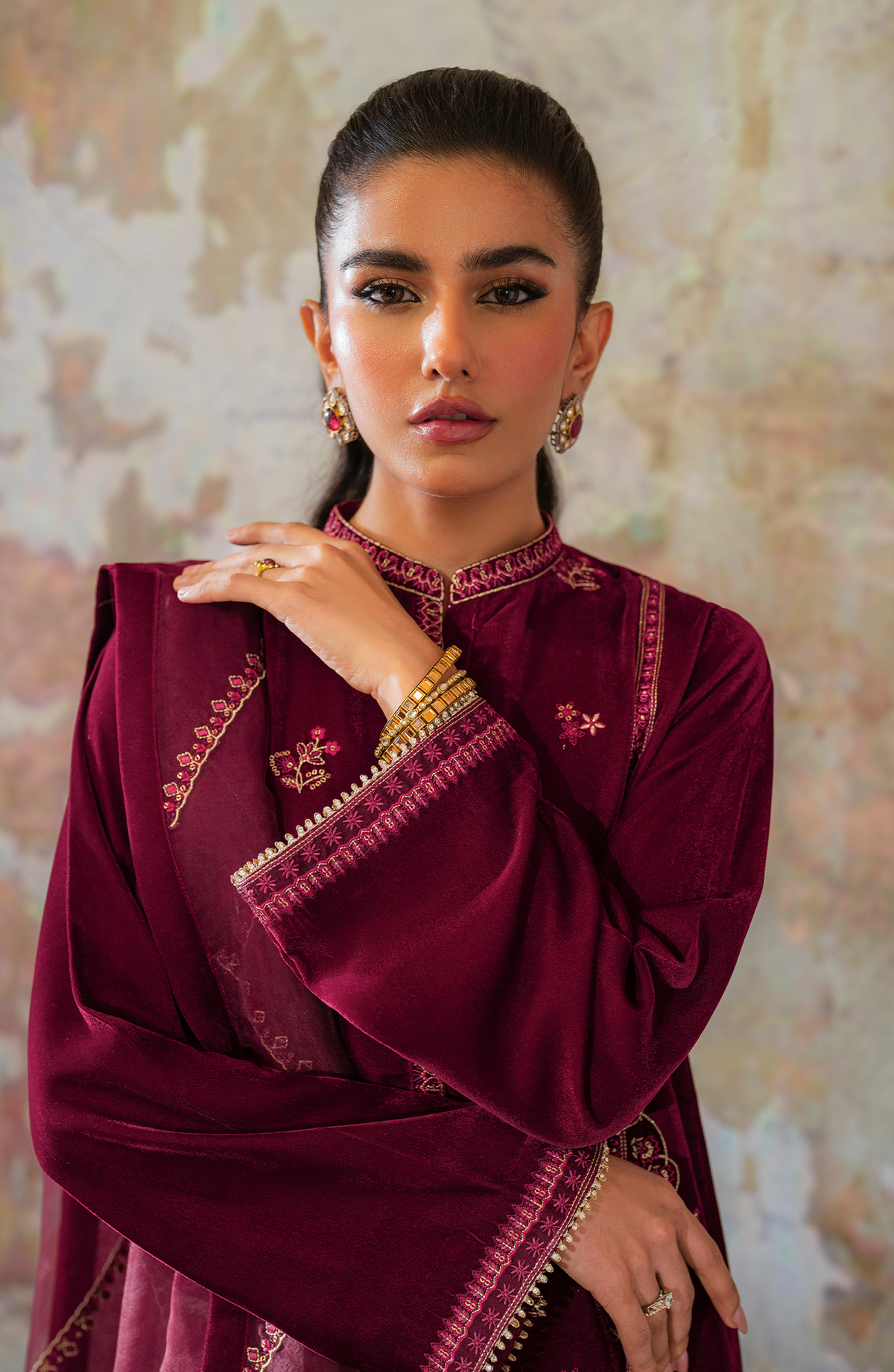 Seran | Velmor Velvet 24 | MULBERY by Seran - Designer Dress - Type: Ladies Clothes - Available at Libayah - 100% Original