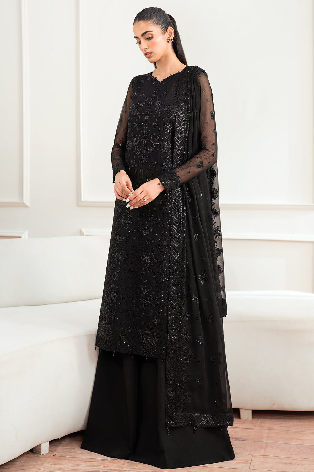 Farasha | Essence Formals 25 | Dark Whisper by Farasha - Designer Dress  - Type : Ladies Clothes - Available at Libayah - 100% Original 