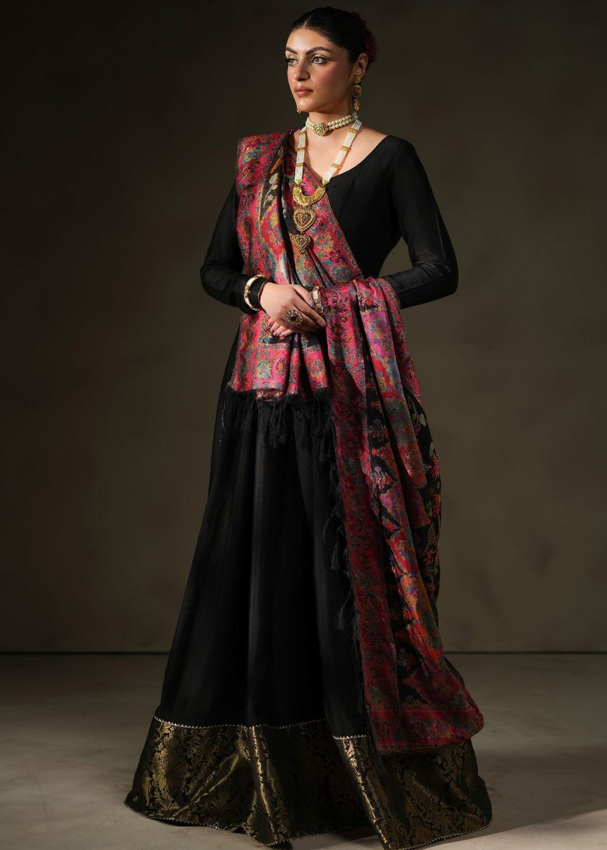 Mahum Asad | Khaani Formals | Bagh Shawl by Mahum Asad - Designer Dress - Type: Ladies Clothes - Available at Libayah - 100% Original