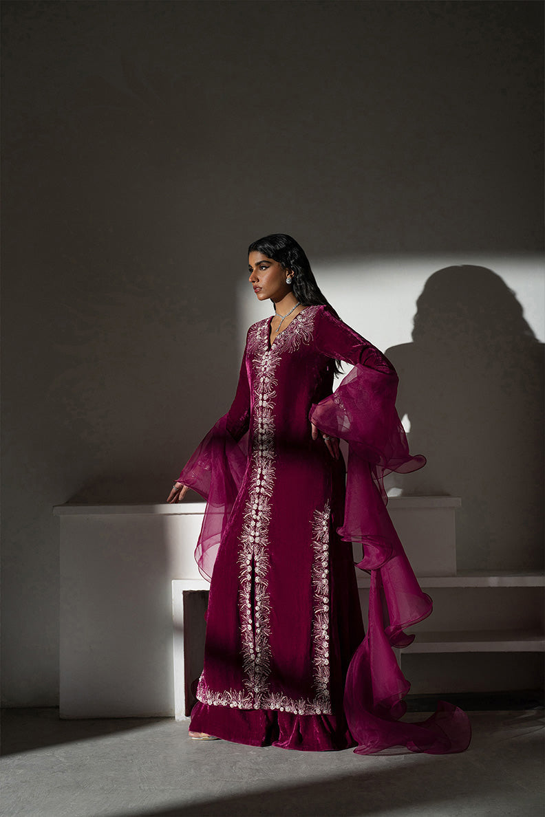 Caia | Luxury Velvet Edit 25 | Fuchsia by Caia - Designer Dress - Type: Ladies Clothes - Available at Libayah - 100% Original