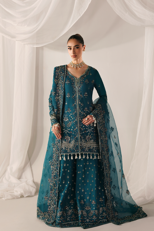 Emaan Adeel | Serein Luxe Silk | MOONLIT NIGHT by Emaan Adeel - Designer Dress  - Type : Ladies Clothes - Available at Libayah - 100% Original 