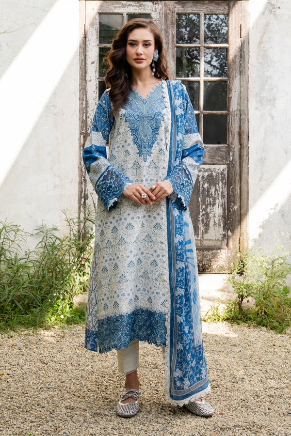 Aabyaan | Shezlin Chikankari 26 | EVARA (AZ-05) by Aabyaan - Designer Dress - Type : Luxury Dress - Available at Libayah - 100% Original