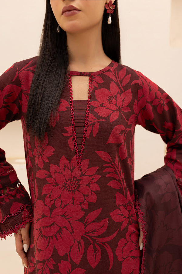 Farasha | The Winter Whispers | SCARLET by Farasha - Designer Dress - Type: Ladies Clothes - Available at Libayah - 100% Original