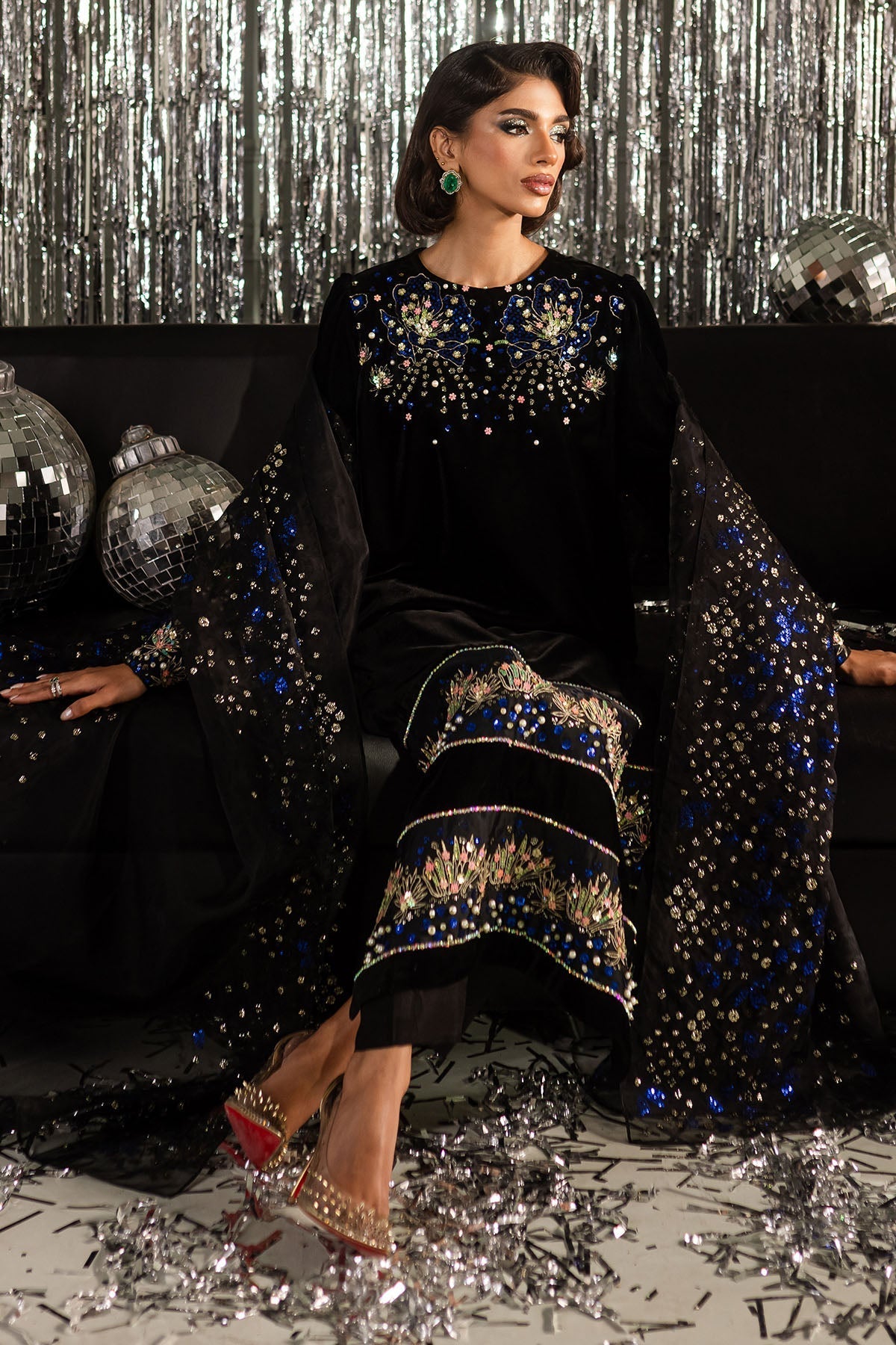 Nureh | Fancy Formals | Moonbeam TW-08 by Nureh - Designer Dress  - Type : Ladies Clothes - Available at Libayah - 100% Original 