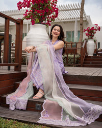 Faiza Saqlain | AYA - Unstitched Luxury Lawn '26 | Suela by Faiza Saqlain - Designer Dress  - Type : Ladies Clothes - Available at Libayah - 100% Original 
