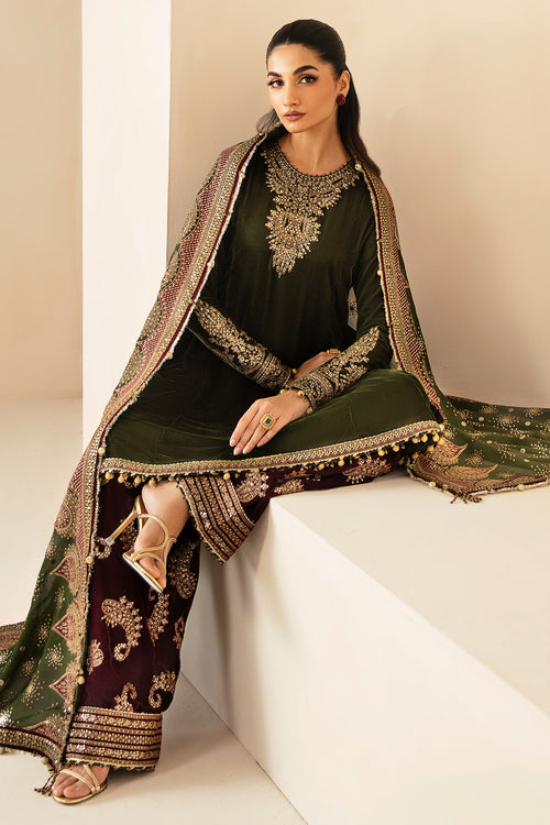 Jazmin | Velvet Edit 24 | VF-2029 by Jazmin - Designer Dress - Type: Ladies Clothes - Available at Libayah - 100% Original