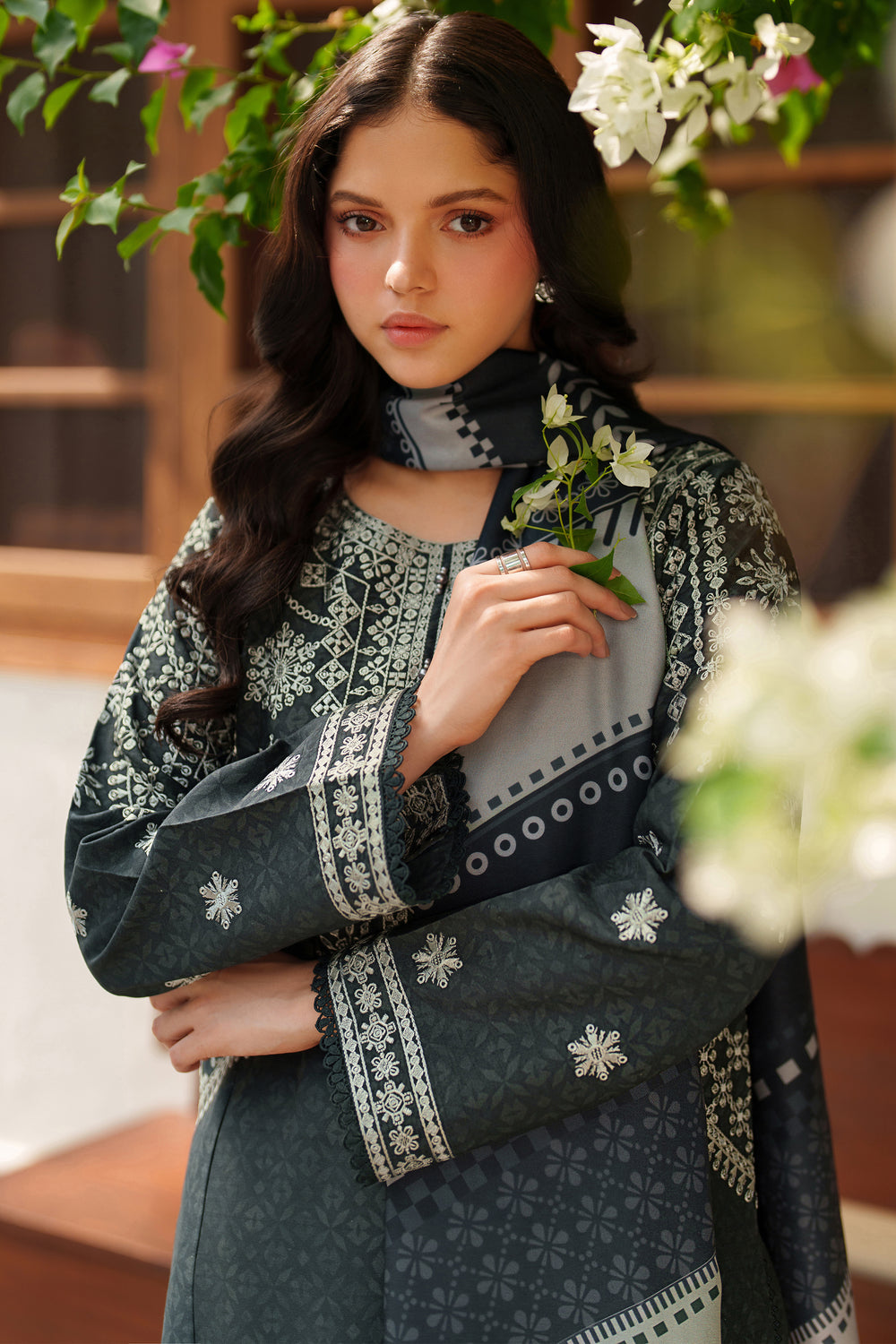 Farasha | Meline Premium Viscose 25 | Slate Gray by Farasha - Designer Dress  - Type : Ladies Clothes - Available at Libayah - 100% Original 