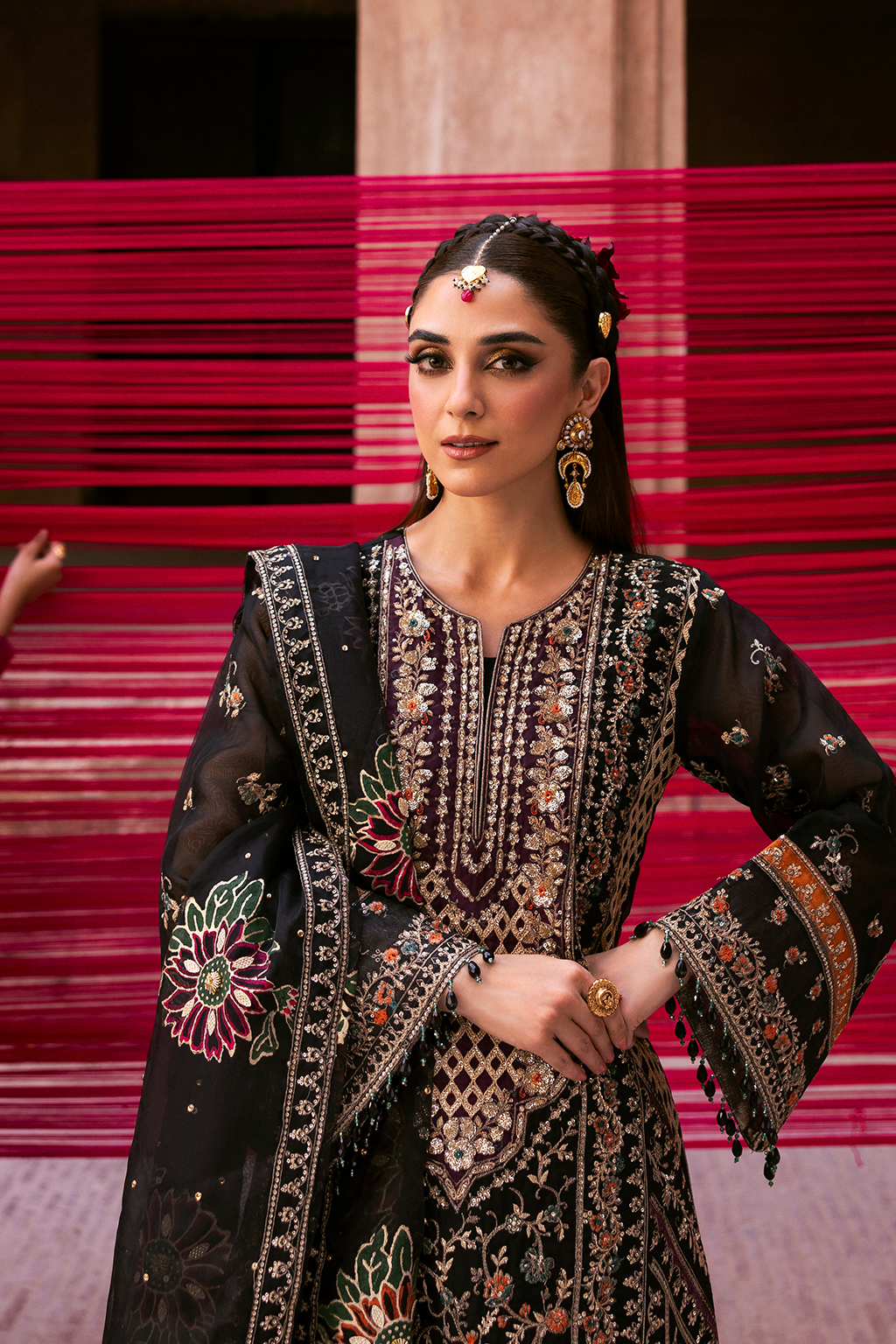 Emaan Adeel | The Empress Wedding Formals | NOCTELLE by Emaan Adeel - Designer Dress  - Type : Ladies Clothes - Available at Libayah - 100% Original 