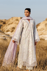 Emaan adeel | Sunlit Groove Luxury Lawn 26 | SUNNY SPLASH by Emaan Adeel - Designer Dress  - Type : Ladies Clothes - Available at Libayah - 100% Original 