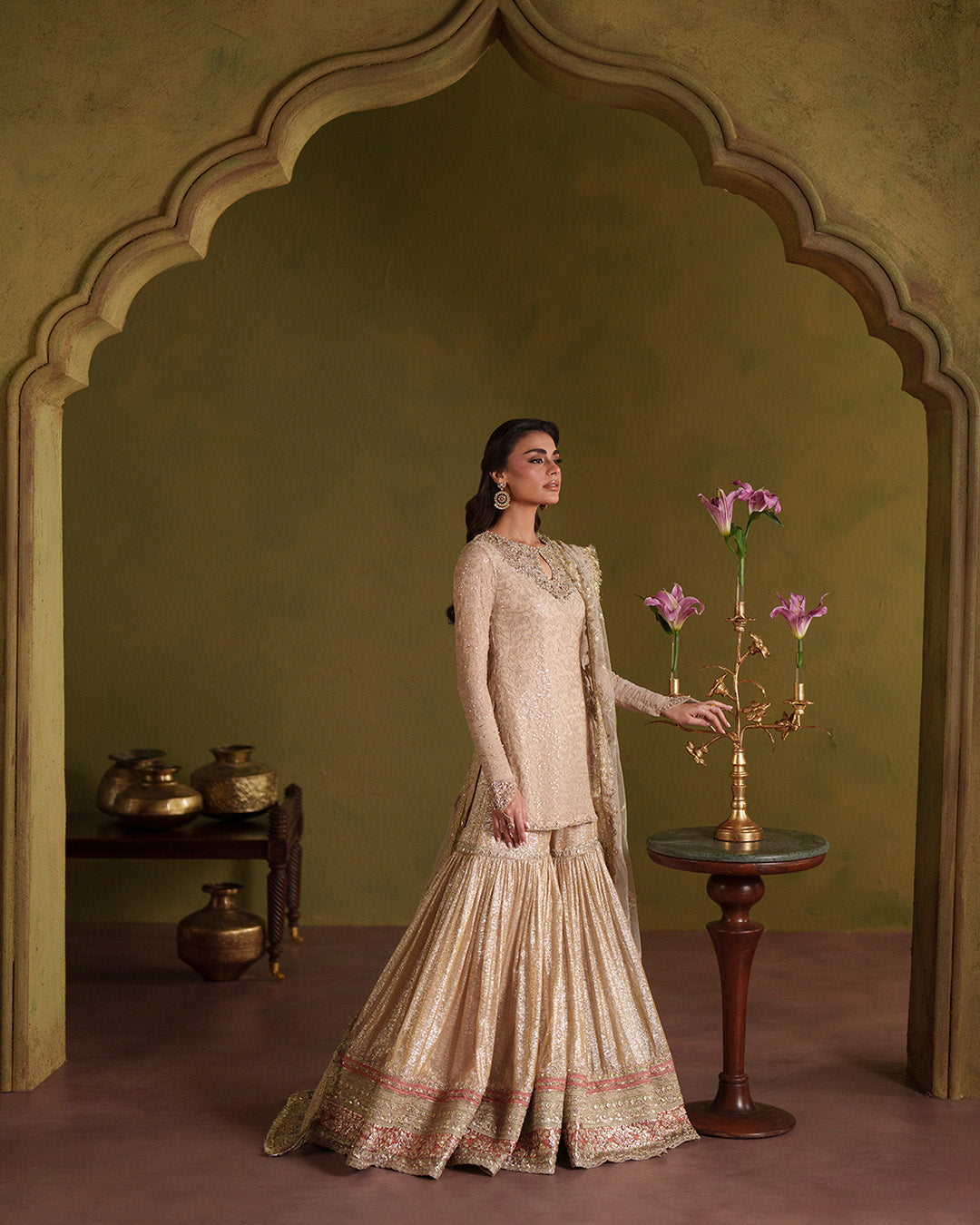 Faiza Saqlain | Lamia Wedding Formals | Asfoureh by Faiza Saqlain - Designer Dress  - Type : Ladies Clothes - Available at Libayah - 100% Original 