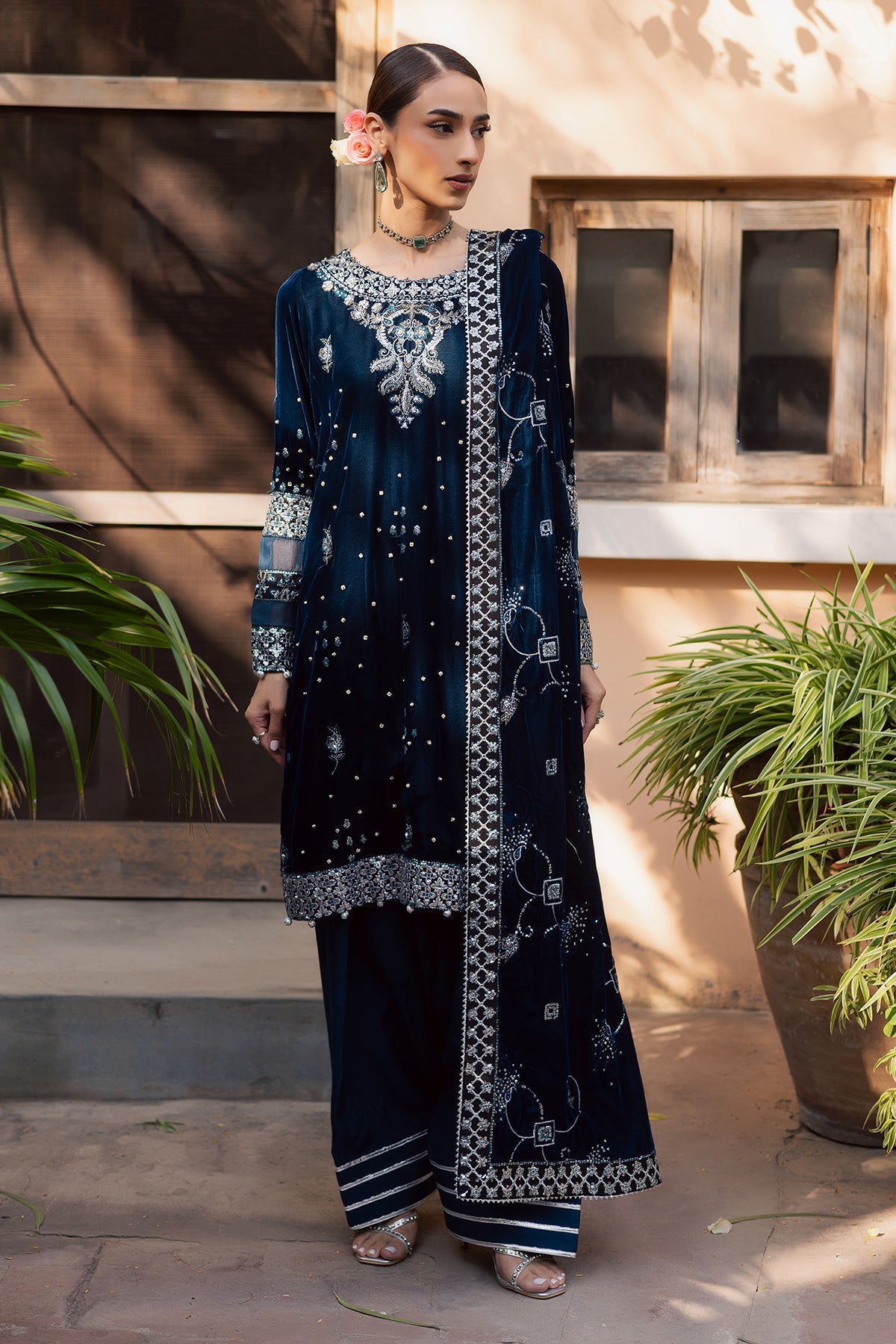 Nureh | Maya Velvet | NW-114 by Nureh - Designer Dress  - Type : Ladies Clothes - Available at Libayah - 100% Original 