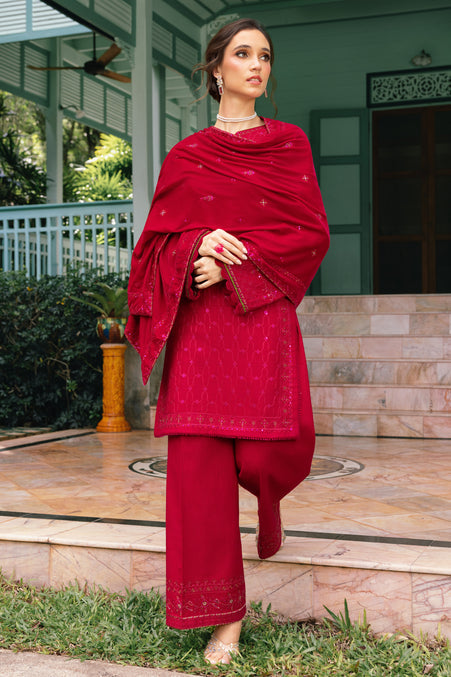 Naqshi | Nuri Khaddar Velvet Marina | Nadira by Naqshi - Designer Dress  - Type : Ladies Clothes - Available at Libayah - 100% Original 