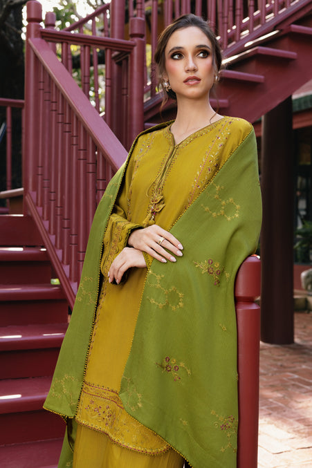 Naqshi | Nuri Khaddar Velvet Marina | Shanara by Naqshi - Designer Dress  - Type : Ladies Clothes - Available at Libayah - 100% Original 