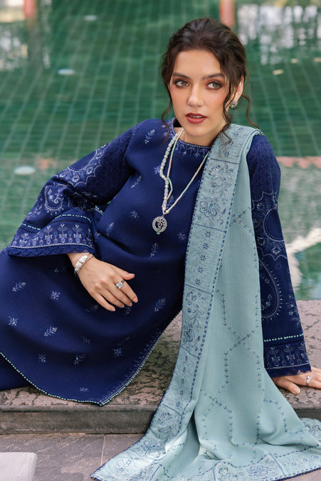 Naqshi | Nuri Khaddar Velvet Marina | Nourhan by Naqshi - Designer Dress  - Type : Ladies Clothes - Available at Libayah - 100% Original 