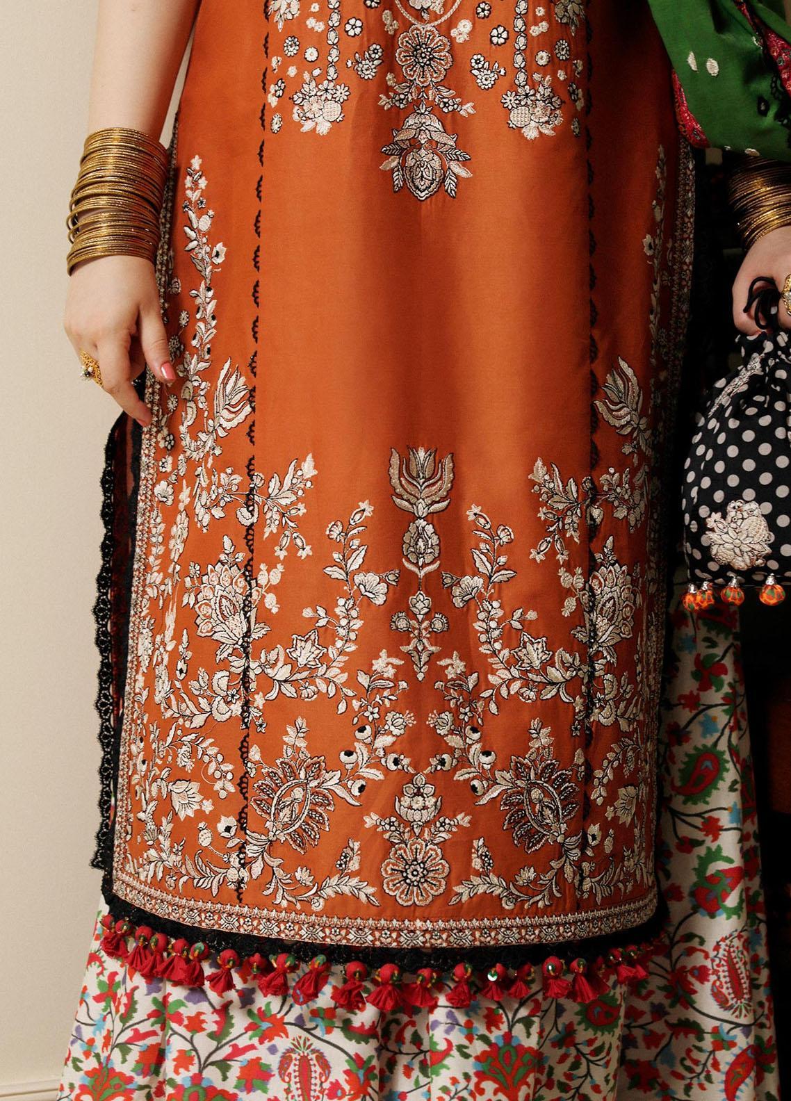 Hussain Rehar | Embroidered Lawn | STAR DUST by Hussain Rehar - Designer Dress - Type: Ladies Clothes - Available at Libayah - 100% Original