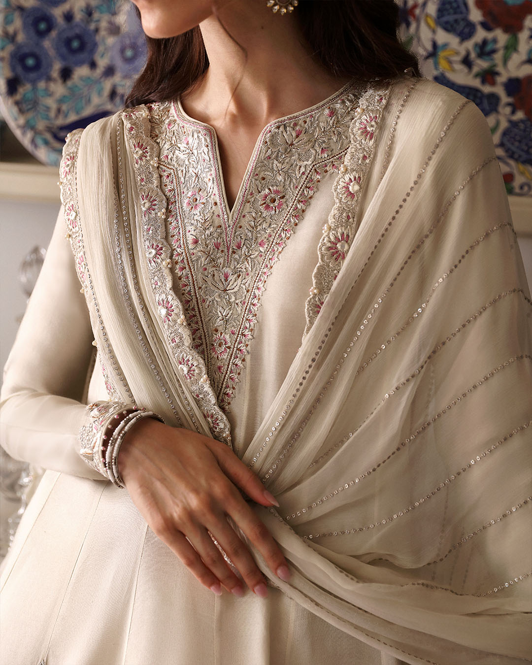 Faiza Saqlain | Mehermah Luxe Formals | Sabina by Faiza Saqlain - Designer Dress - Type: Ladies Clothes - Available at Libayah - 100% Original