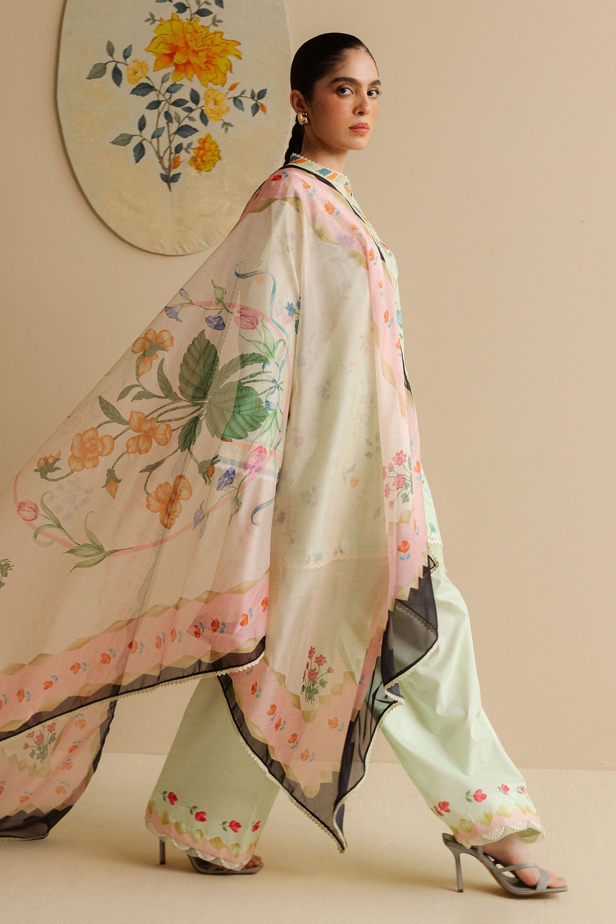 Zara Shahjahan | Coco Prints | Kaia-9A by Zara Shahjahan - Designer Dress - Type: Ladies Clothes - Available at Libayah - 100% Original