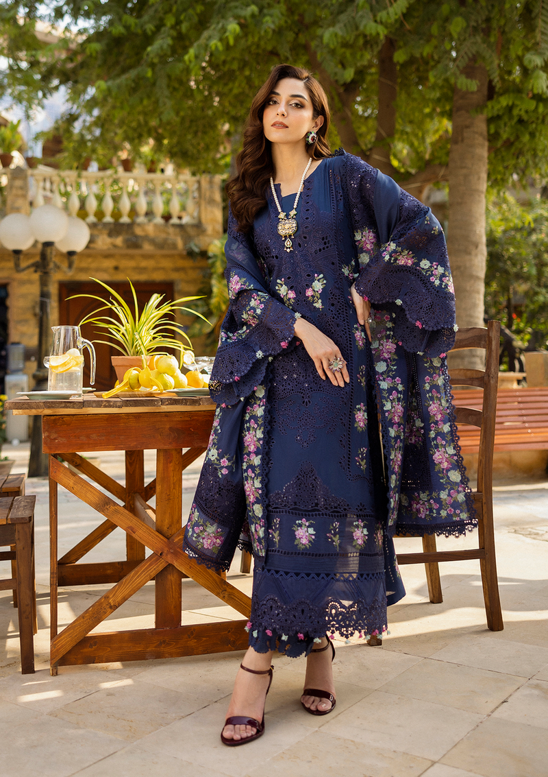 Elaf Premium | Luxury Lawn 25 | ELM-06 NEELAM by Elaf Premium - Designer Dress - Type: Ladies Clothes - Available at Libayah - 100% Original