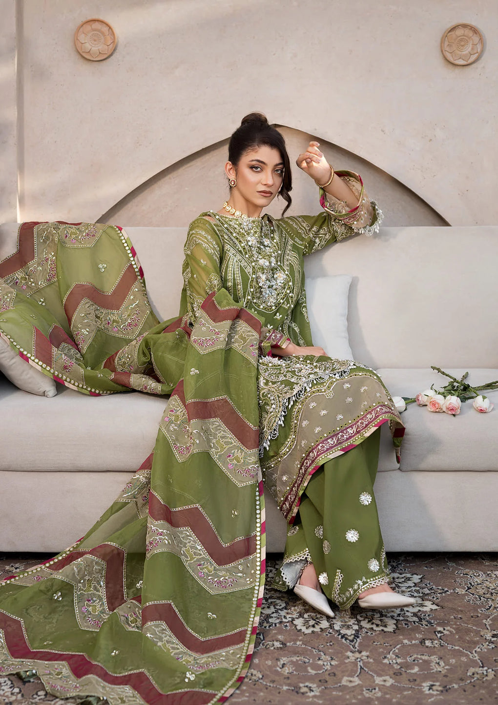Elaf Premium | Formal Handwork Collection | EFH-08 PARWAANA by Elaf Premium - Designer Dress - Type: Ladies Clothes - Available at Libayah - 100% Original
