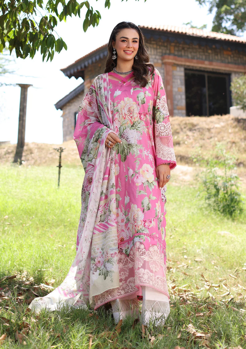 Elaf Premium | Prints Chikankari 24 | 03B PINK MUSE by Elaf Premium - Designer Dress - Type: Ladies Clothes - Available at Libayah - 100% Original