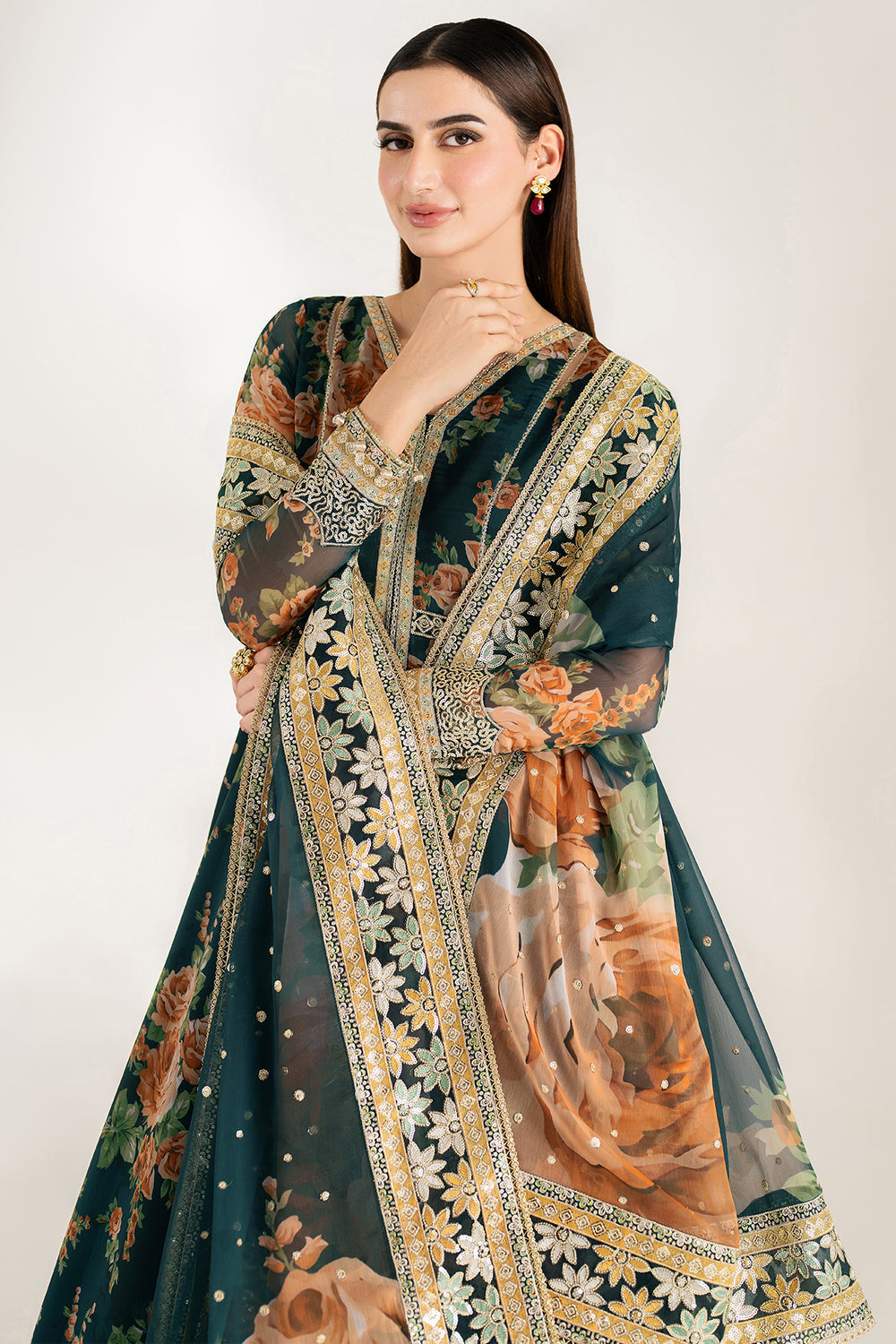 Farasha | Fiorella Formals | Teal Passion by Farasha - Designer Dress  - Type : Ladies Clothes - Available at Libayah - 100% Original 