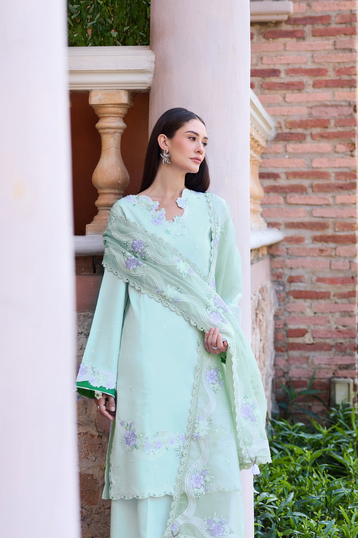Farasha | Sorine Summer 26 | Misty Mint by Farasha - Designer Dress  - Type : Ladies Clothes - Available at Libayah - 100% Original 