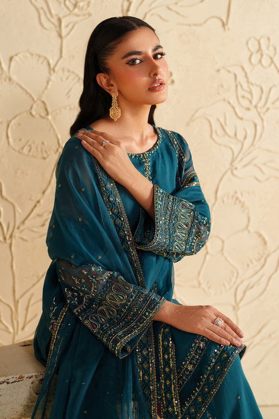 Naqshi | Feemora Organza Raw Silk | Rahmir by Naqshi - Designer Dress  - Type : Ladies Clothes - Available at Libayah - 100% Original 