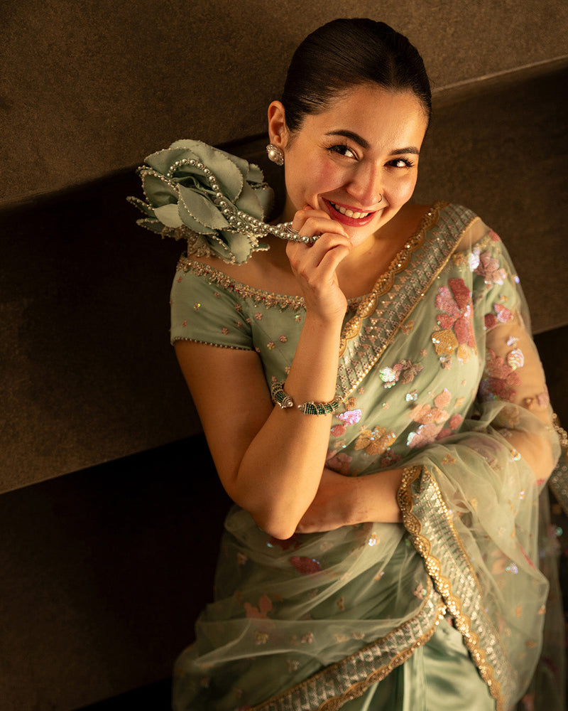 Faiza Saqlain | Reina Luxe | Nureet by Faiza Faisal - Designer Dress  - Type : Ladies Clothes - Available at Libayah - 100% Original 