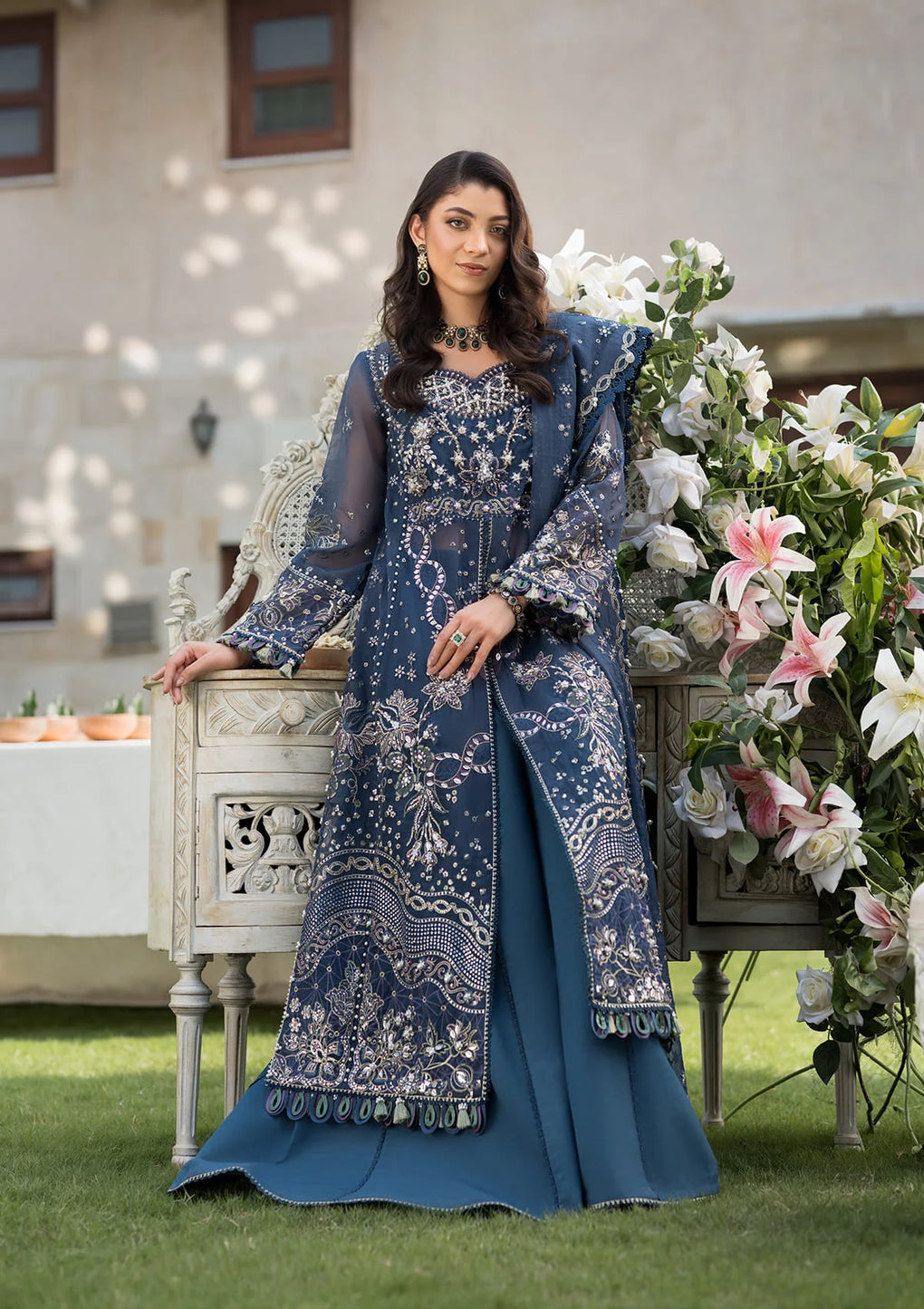 Elaf Premium | Formal Handwork Collection | EFH-04 FALAK by Elaf Premium - Designer Dress - Type: Ladies Clothes - Available at Libayah - 100% Original