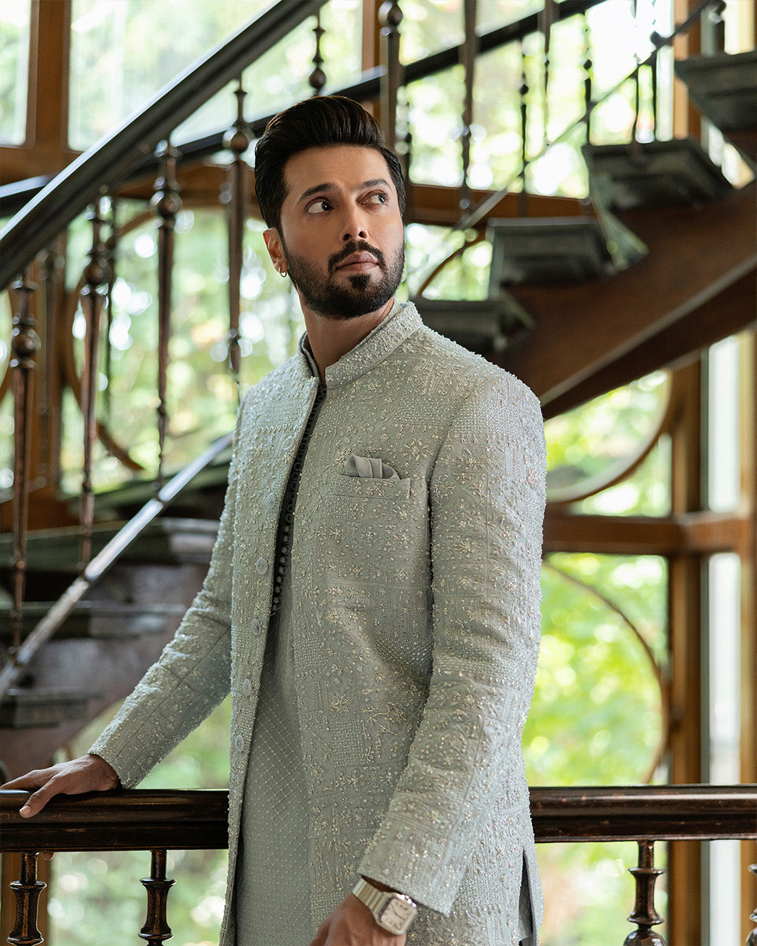 Pakistani Menswear | Faiza Saqlain | Wayez by Faiza Saqlain - Designer Dress - Type: MensWear - Available at Libayah - 100% Original