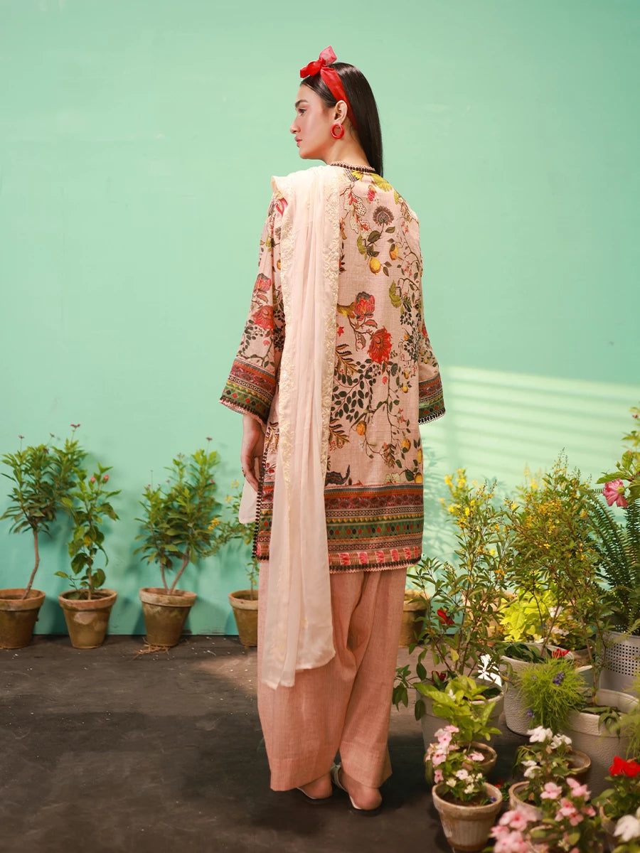 Salitex | Izel Lawn 24 | ROSEBUD - LUXURY LAWN EMBROIDERED SUIT by Salitex - Designer Dress - Type: Casuals - Available at Libayah - 100% Original