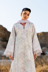 Emaan adeel | Sunlit Groove Luxury Lawn 26 | SUNNY SPLASH by Emaan Adeel - Designer Dress  - Type : Ladies Clothes - Available at Libayah - 100% Original 