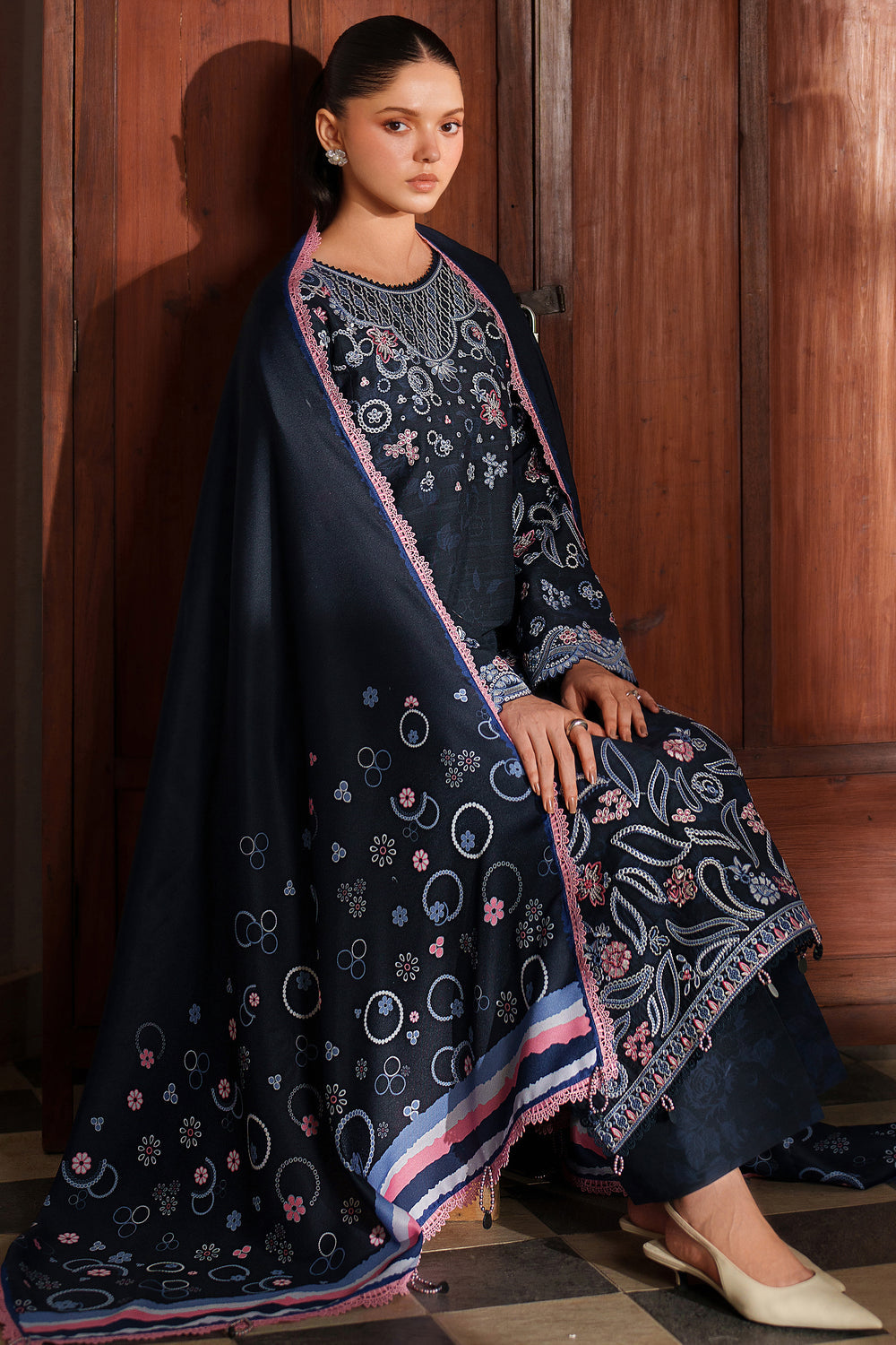 Farasha | Meline Premium Viscose 25 | Night Oak by Farasha - Designer Dress  - Type : Ladies Clothes - Available at Libayah - 100% Original 