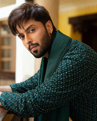 Pakistani Menswear | Faiza Saqlain | Taavi by Faiza Saqlain - Designer Dress - Type: MensWear - Available at Libayah - 100% Original
