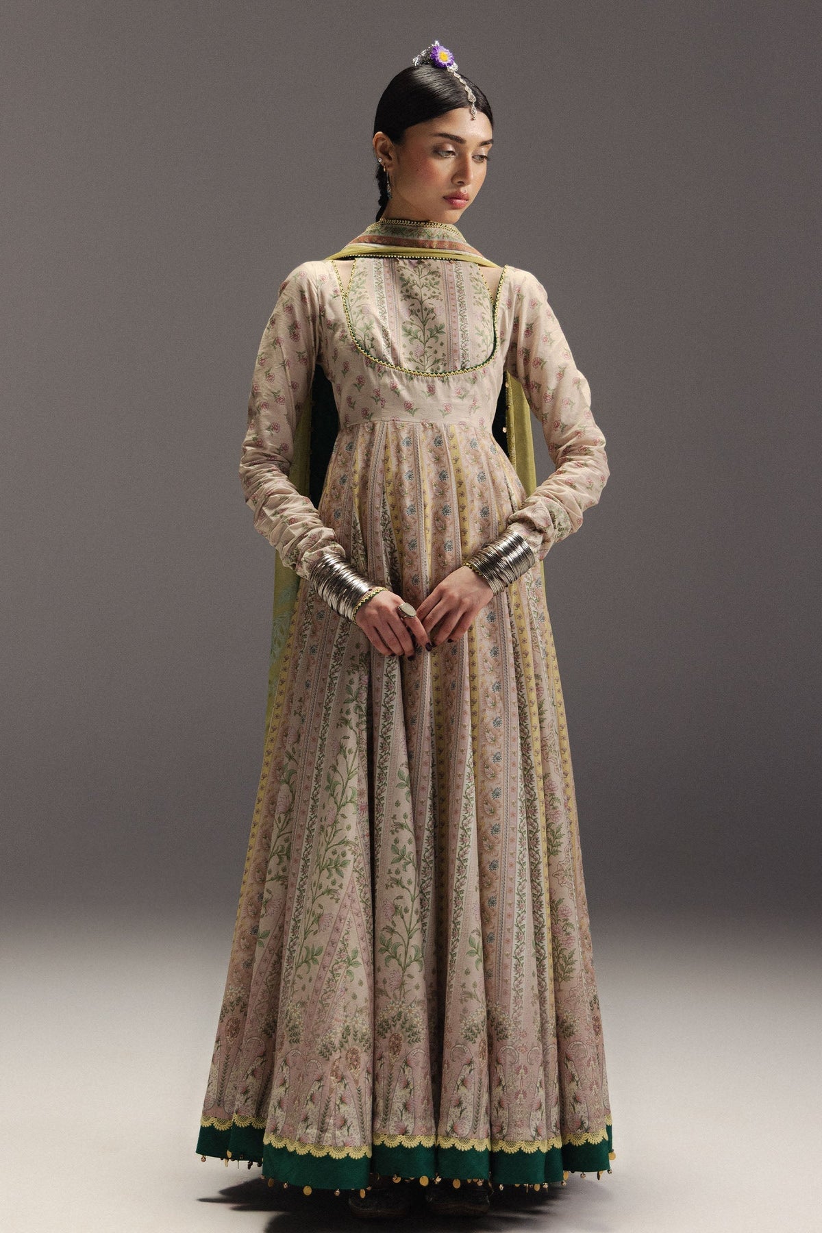 Zara Shahjahan | Anarkali 26 | Hoorain-D8 - Designer Dress - Type : Ladies Clothes - Available at Libayah - 100% Original